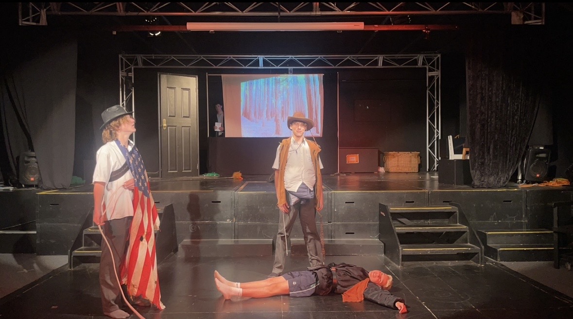 Students participating in speech and drama