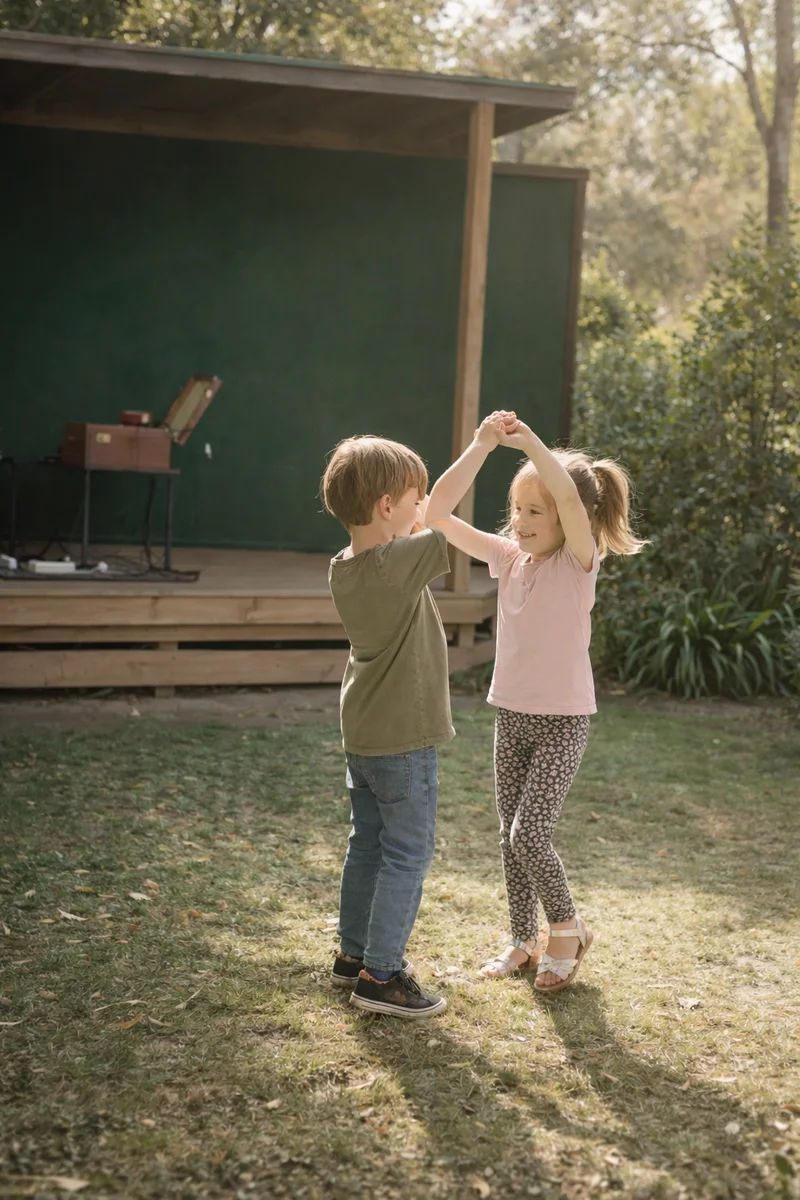 Young child in a Tell & Show drama class at Ranges Studio Gisborne